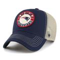 Men's '47 Royal/Natural New England Patriots Notch Trucker Clean Up Adjustable Hat