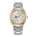 Women's Silver/Gold Delaware Fightin' Blue Hens Eco-Drive Two-Tone Watch