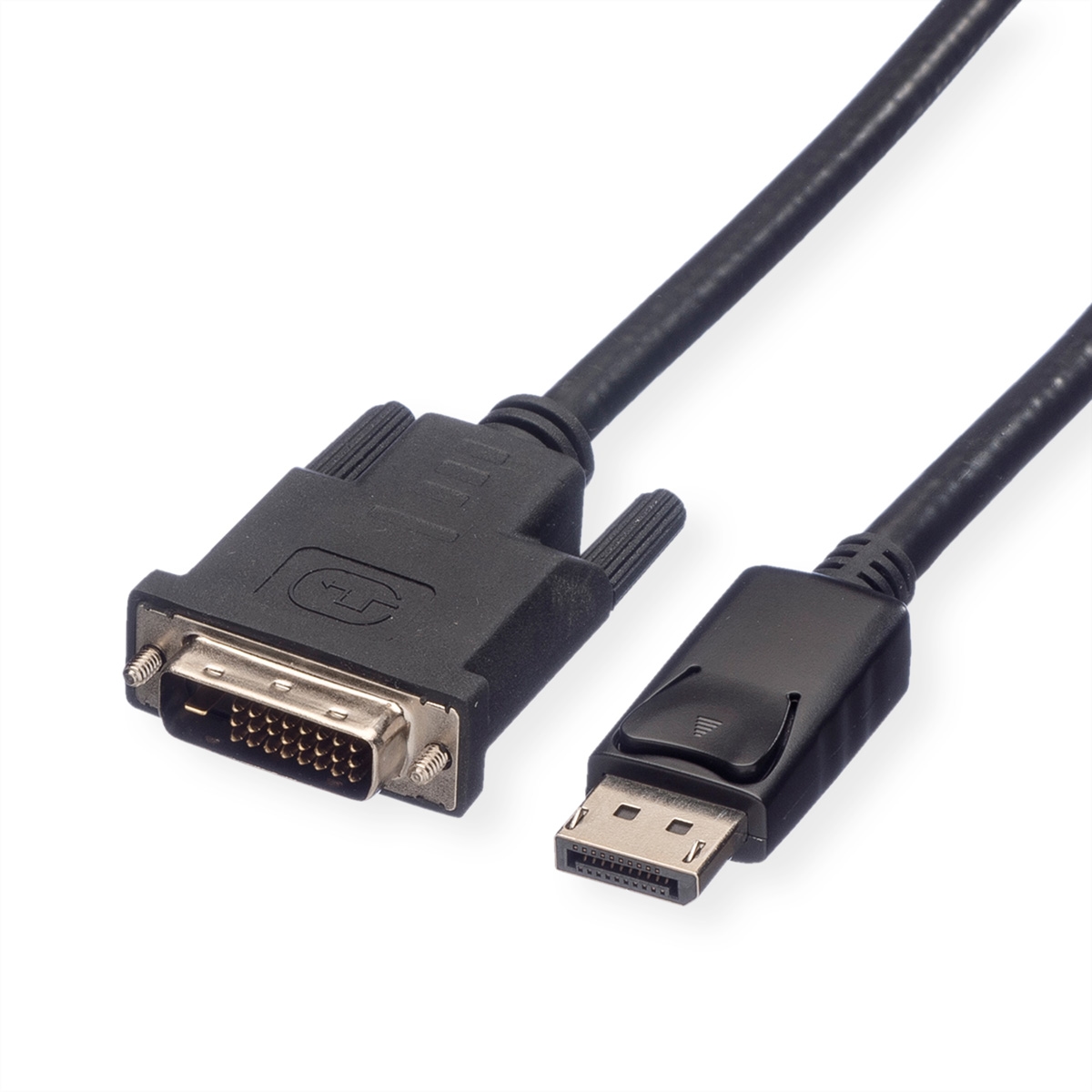 ROLINE DisplayPort Kabel DP ST - DVI ST, LSOH, schwarz, 2 m Image