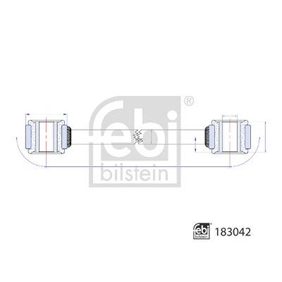 Febi Bilstein Stange/Strebe, Stabilisator [Hersteller-Nr. 183042] für Mercedes-Benz Image