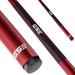 GSE™ 58" 2-Piece Fiberglass Graphite Composite Billiard Pool Cue Stick for Men/Women. Great for House or Commercial Use - Red