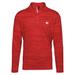 Men's Levelwear Red Atlanta Hawks Gear Insignia Core Quarter-Zip Pullover Top
