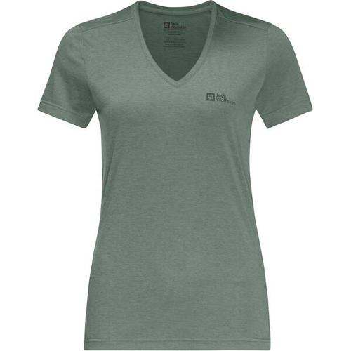 JACK WOLFSKIN Damen Shirt CROSSTRAIL T WOMEN, Größe XS in Grau