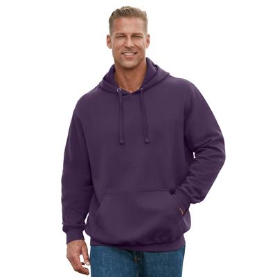 Men's Big & Tall Fleece Pullover Hoodie by KingSize in Blackberry (Size 7XL)