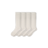 Youth Lightweight Knee High Sock 4-Pack - Soft White - Y - Cotton Blend - Bombas