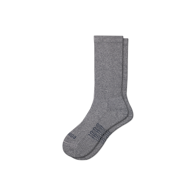 Women's Modern Rib Calf Socks - Washed Black - Medium - Bombas