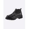 Stiefelette HEINE, Damen, Gr. 38, schwarz, Leder, Glattleder, modisch, Schuhe