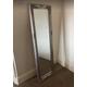 French Wall Mirror Tall Silver Dressing Shabby Chic Room Full Length Free Standing Large Antique Ornate Vintage Rectangular Slim Floor Bedroom Hallway (Silver)