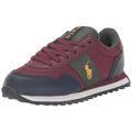 POLO RALPH LAUREN Train89pp NVY Tmbld/Ylwpp Sneaker, Wine/Navy/Yellow, 13 UK Child