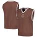 Men's PLEASURES Brown Chicago Cubs Knit V-Neck Pullover Sweater Vest