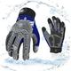 Vgo... Waterproof Winter Gloves Touchscreen, Warm Work Gloves Men Cold Weather for Heavy Duty Freezer Moto Warehouse Driver Anti impact&vibration Safety Gloves, 1 pair