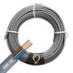 SHPELECÂ® Electrical Grey Twin and Earth 6242YH Cable - 4mm, 6mm, 10mm Mains Socket Ring Twin and Earth 6242YH Cable (10mm, 10m)