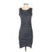 Leith Casual Dress - Sheath: Gray Solid Dresses - Women's Size Small