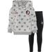 Girls Toddler Gray/Black Florida State Seminoles Heart to Hoodie & Leggings Set