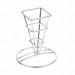 GET 4-21644 2 1/2" Square Fry Cone Basket - 5 1/4"H, Chrome, 5.25" Height, Silver