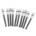 10Pcs Metal Drum Tight Screw Drum Tension Rods Durable Percussion Parts Musical Instrument Accessory Mounting Hardware Drum Kits Screws 6mmx45mm