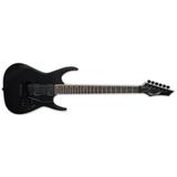 Dean Guitars 6 String Exile Select Floyd Fluence Electric Guitar Black Satin Right F FL BKS