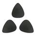 Exotic Plectrums - Delrin Black Guitar Or Bass Pick - 0.70 mm Medium Gauge - 351 Shape - 3 Pack