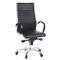 Bürostuhl / Chefsessel PARMA 20 Leder schwarz Chrom hjh OFFICE