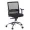 Bürostuhl / Chefsessel PORTO PRO Sitz Stoff / Rücken Netz schwarz hjh OFFICE