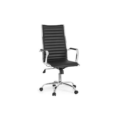 Bürostuhl / Chefsessel VEMONA 20 PU schwarz Chrom hjh OFFICE Image