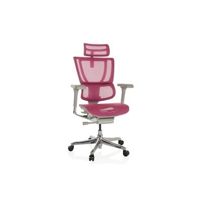 Bürostuhl / Chefsessel ERGOHUMAN SLIM G GEN2 Netzstoff rosa hjh OFFICE Image
