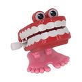 Novelty Funny Vibrating Wind Up Toys Walking Wind Up Teeth with Eyes Feet