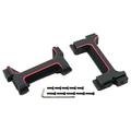 RC Buffer Set RC Aluminum Alloy Buffer 1/18 Upgrade Model Vehicle Buffer Bracket for RC Hobby Car RC Trucks RC Vehicles Model DIY Accs Black Red