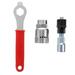 Bike repair tool 3Pcs Portable Bike Bottom Bracket Removal Tool Freewheel Turner and Wrench Set