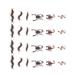 Tricky insect props 30 Pcs Cosplay Props Tricky Simulation Crawling Horror Toys Artificial Insect Props for Halloween Festival Party Scary Night (Centipedes Scorpion Snake Style)