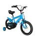 Aiqidi 14 Inch Kids Bike Universal Children Bicycle Adjustable Boys Girls Bikes w/Training Wheels & Braking & Mudguards Blue