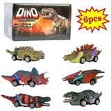 Dinosaur Toy Pull Back Cars Set of 6 Dino Toys for 3 Year Old Boys & Toddlers Pull Back Boy Toys Cars Dinosaur Toys for Kids 3-8 Mini Animal Figure Pull Back Cars Toys Dinosaur Games with T Rex