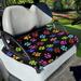 Binienty Colorful Paw Golf Cart Seat Covers Club Car Fit More 2-Seat Golf Carts Seat Protection Easy Install and Clean Durable Interior Accessories Golf Cart Seat Towel Cushion Pad for Women Men