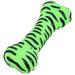 Best buddy Pets Durable Zebra Chew Dog Stripes Tiger Squeaky Pet Toys Vinyl Bone Toys 7Â¼ Long ORANGE