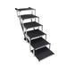 MoreChioce Folding Dog Ramp Anti-Slip Portable Pet Ramp Aluminum Alloy Foldable Dog Ladder Fit for High Beds Trucks Cars SUV Fit for Small Dogs and Large 6 Layers