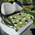 Xoenoiee Golf Balls Holes Pattern Golf Car Seat Covers Golf Cart Accessories Universal Fit 2-Person Golf Cart Seat Blanket Summer Golf Cart Seat Towel Super Soft