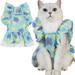 Dog Dress Puppy Print Princess Cat Dress Cute Party Wear Summer Pet Dog Clothes for Small Dogs Cats Girl Cute Floral Princess Pet Dress - Medium