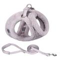 Winter Warm for Small Dogs Cats Coat Chihuahua Puppy Vest Pet Supplies Dog Leads Dog Harness Leash GREY S