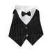 Pet Suit with Bowtie - Short Sleeve Design - Formal Cat Outfit - Dog Wedding Suit - Adds Elegance to Small Dogs - Perfect for Special Occasions