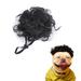 BT Bear Curly Dog Wigs Dog Cosplay Wigs Pet Wigs for Halloween Christmas Parties Festivals Funny Headwear Apparel Toy for Cat Small Medium Large Dogs Black Curly Hair