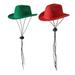 2 Pcs Dog Cowboy Hat Pet Cowboy Costume Dog Cowboy Costume Halloween Costumes for Dogs Cat Puppy Hats Dog - green + red