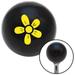 American Shifter Yellow Flower - Daisy Black Shift Knob with M16 x 1.5 Insert Shifter Auto Manual Brody