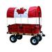 Millside Industries 20 in. x 38 in. Wooden Cdn Covered Wagon with Pads