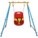 ZOGYMOZ Toddler Swing Set Backyard Outdoor Indoor for Kid Safety Bouncer Seat and Foldable Metal Swing Stand