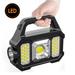 LITOM Portable Outdoor Solar Powered Waterproof Searchlight USB Rechargeable Flashlight Waterproof Outdoor Torch Light for Camping Hiking