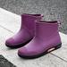 Rain Boots for Women Ankle Rubber Shoes Waterproof Galoshes Woman Work Safety Garden Shoes Fishing Footwear Waders Sapato Chuva