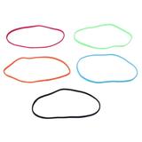 Women hair bands 10pcs Non-slip Sports Yoga Elastic Hair Head Bands Running Headband Accessories for Women Men(each 2 of Black + Fluorescent Green + Rose Red + Fluorescent Orange + Blue)