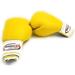 Woldorf Boxing Bag Gloves in Vinyl 6oz YELLOW Sparring Grappling Kickboxing Fighting Gloves Muay Thai Training Gloves Heavy Bag Gloves For Speed Punching