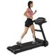 4.0HP Folding Treadmill Foldable Electric Treadmill with LCD Monitor & Pulse Detection for Running Walking