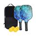 Pickleball Paddle Set with 2 Rackets 4 Balls Carry Bag Traction and Stability Edgeless Racquets for Indoor Sports Men Women